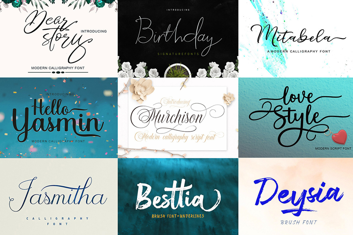 Artistic Font Bundles, a Script Font by Stripes Studio (Photo 5 of 6)