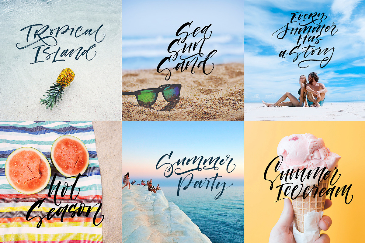 Big Summer Lettering Pack., an Illustration by Asya Mix (Photo 15 of 15)