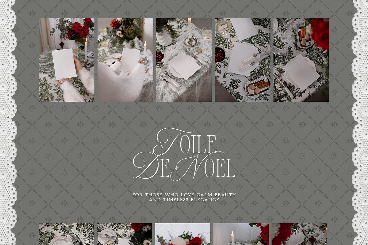 Toile De Noel Christmas Mockup, a Household Mockup by Muse Mockups (Photo 9 of 16)