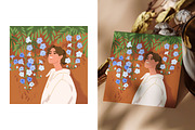 Women with flowers. Floral cards, a Person Illustration by Good Studio (Thumbnail 3 of 4)