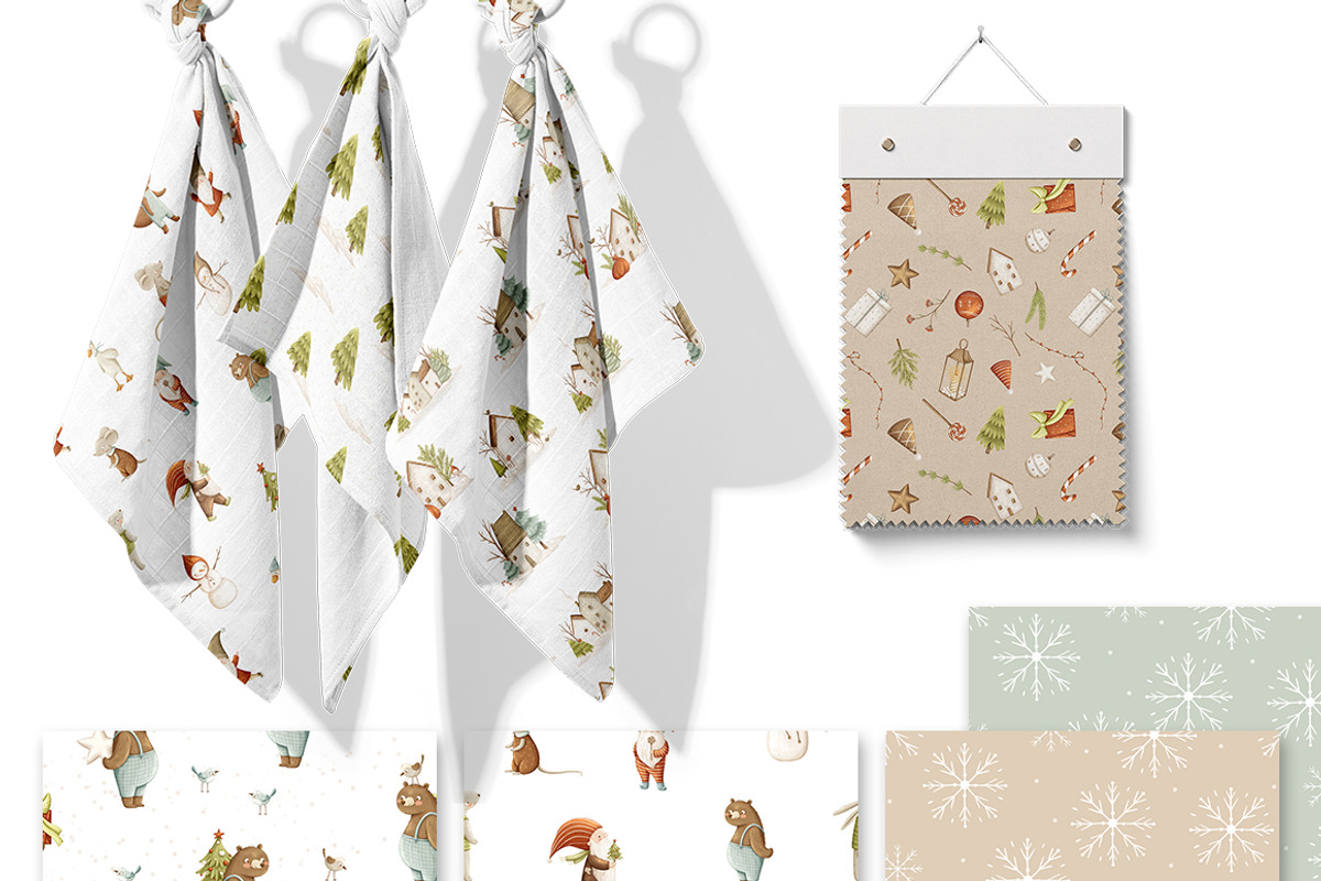 Happy Holidays. Christmas collection, an Animal Illustration by polikarpovaart (Photo 10 of 15)