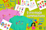 Naive kids scribbles illustrations, a Person Illustration by okchizh (Thumbnail 11 of 12)