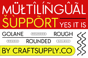 Golane Rounded Rough, a Sans Serif Font by Craft Supply Co. (Thumbnail 7 of 8)