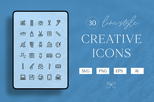 Creative Icons, an Outline Icon by K Design Co. Shop