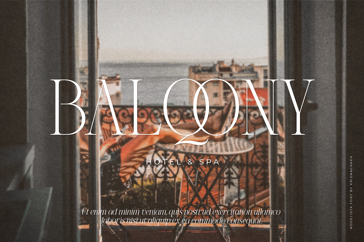 Modelista | Ligature Serif Family, a Serif Font by Krismagraph (Photo 6 of 20)