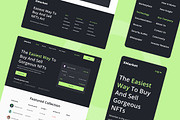NFT Stocks Web Design, a Wireframe Template by INSPR STD (Thumbnail 4 of 6)