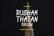 Rushak Thatan - Font, a Handwritten Font by artchiles_design (Thumbnail 1 of 5)