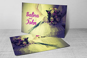 Vintage Wedding Postcard Template, a Flyer Template by Business Flyers (Thumbnail 1 of 3)