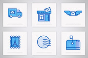 Post Office | 16 Thin Line Icons Set, an Outline Icon by Alex Blogoodf (Thumbnail 6 of 11)