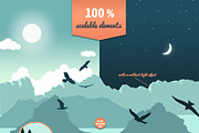 Vector Landscape Construction Set, an Animal Illustration by nordicworker (Thumbnail 2 of 5)