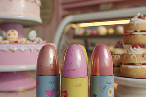 A colorful display of three decorative spray bottles in pastel colors, placed i, an Arts & Entertainment Photo by Textures & Backgrounds