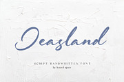 Jeasland Script, a Script Font by HanzelSpace Studio (Thumbnail 1 of 9)