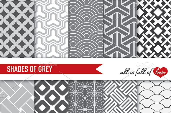 Grey Japan Backgrounds Patterns preview 2