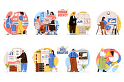 Flat People Concept Illustrations, a Finance Illustration by alexdndz (Thumbnail 4 of 14)
