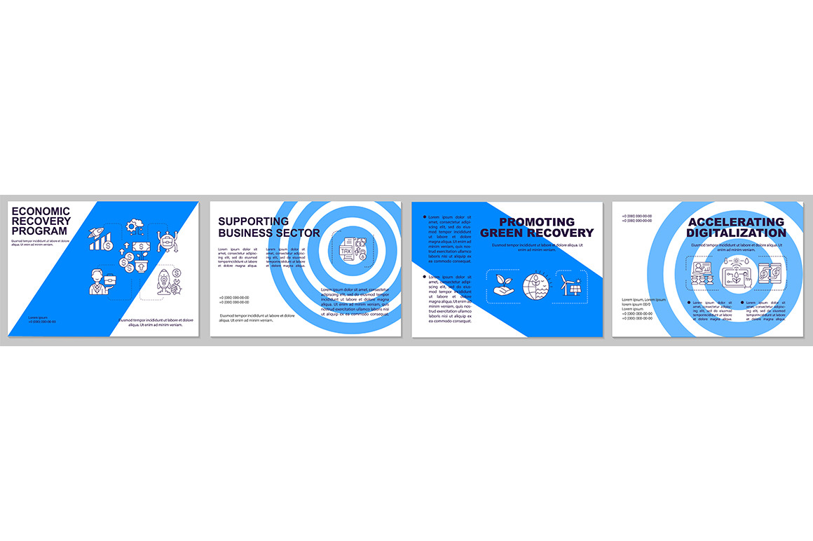 Economic recovery program brochure, a Brochure Template by IMG Visuals