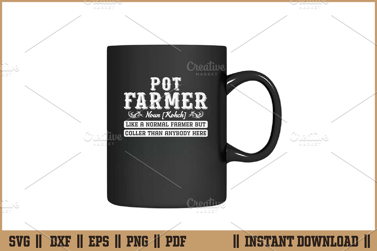 Pot Farmer Funny Definition SVG, an Illustration by Handy Arts Studio (Photo 3 of 3)