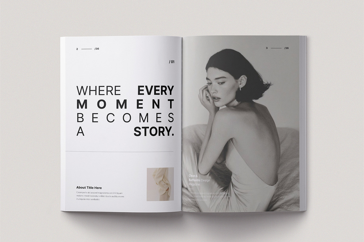 PORTFOLIO Magazine Brochure Template, a Magazine Template by TemplateFolio-Shop (Photo 4 of 18)