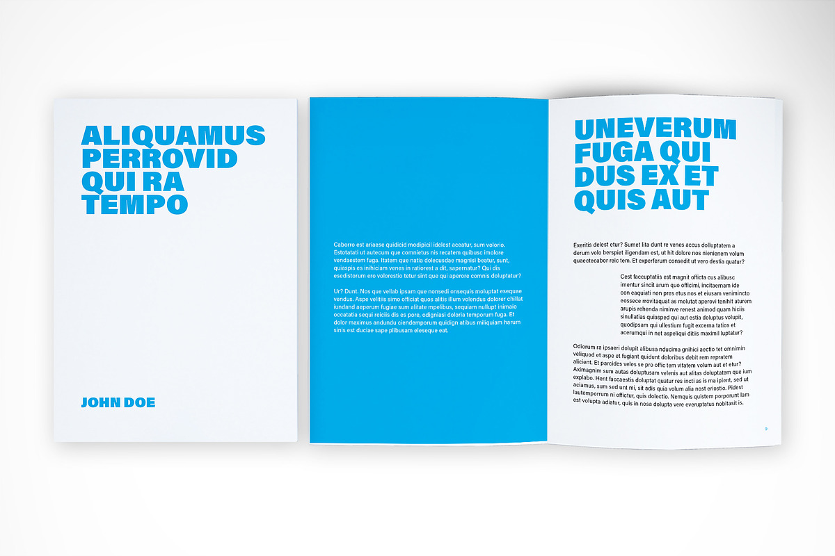 Bold Blue Travel Magazine Template preview 5