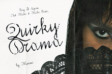 Quirky Drama: Expressive Script Font