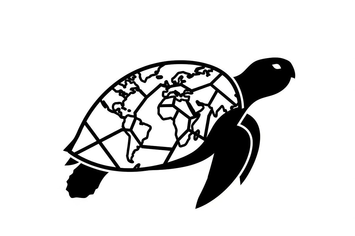 World Map Sea Turtle Bundle, an Illustration by Gaye Art (Photo 18 of 31)