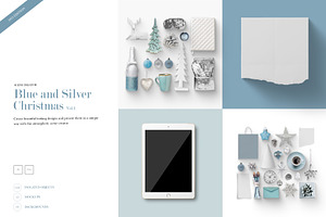 06_Blue and Silver Christmas Scene