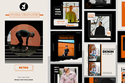 Retro Social media template, a Social Media Template by Chanut is industries (Thumbnail 1 of 8)