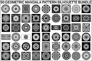 Geometric Mandala Vector Bundle, an Illustration by Designs_River