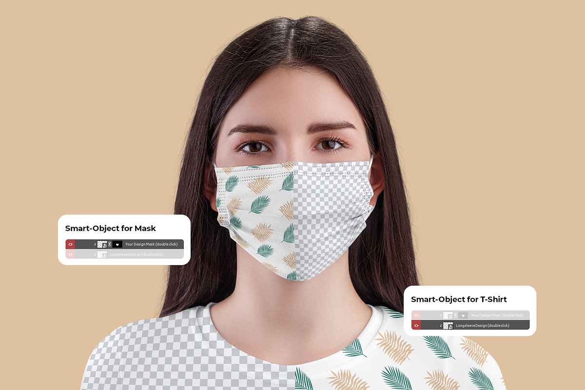 5 Mockups Face Mask, a Mask Mockup by Grow Design Craft Studio (Photo 6 of 7)