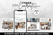 Under Contract Instagram Posts Canva, a Social Media Template by CreativeVinesStore (Thumbnail 4 of 6)