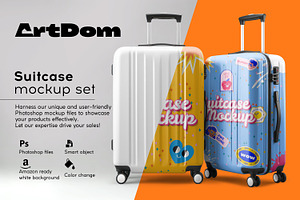Suitcase Mockup Set