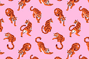 Wild tigers set, cards, patterns, an Animal Illustration by PaperTrident (Thumbnail 8 of 10)