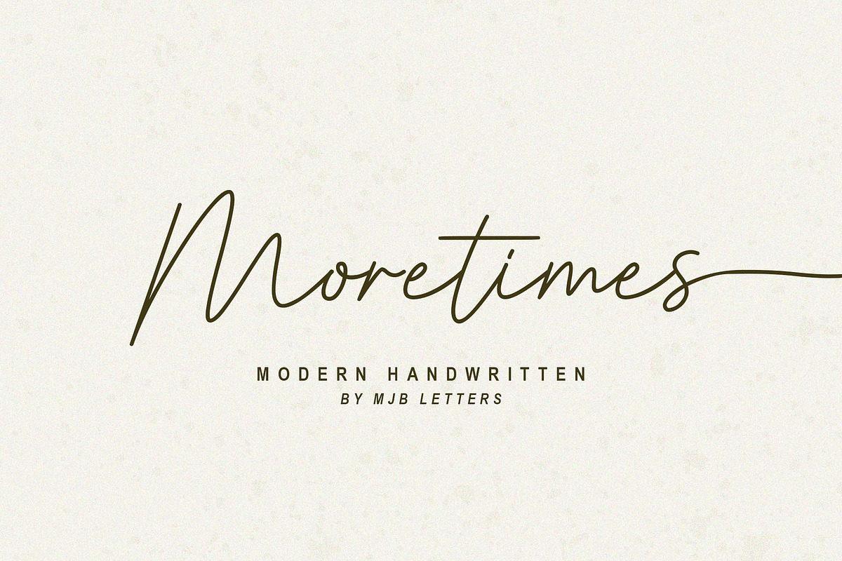 Moretimes Script, a Script Font by MJB Letters (Photo 13 of 13)
