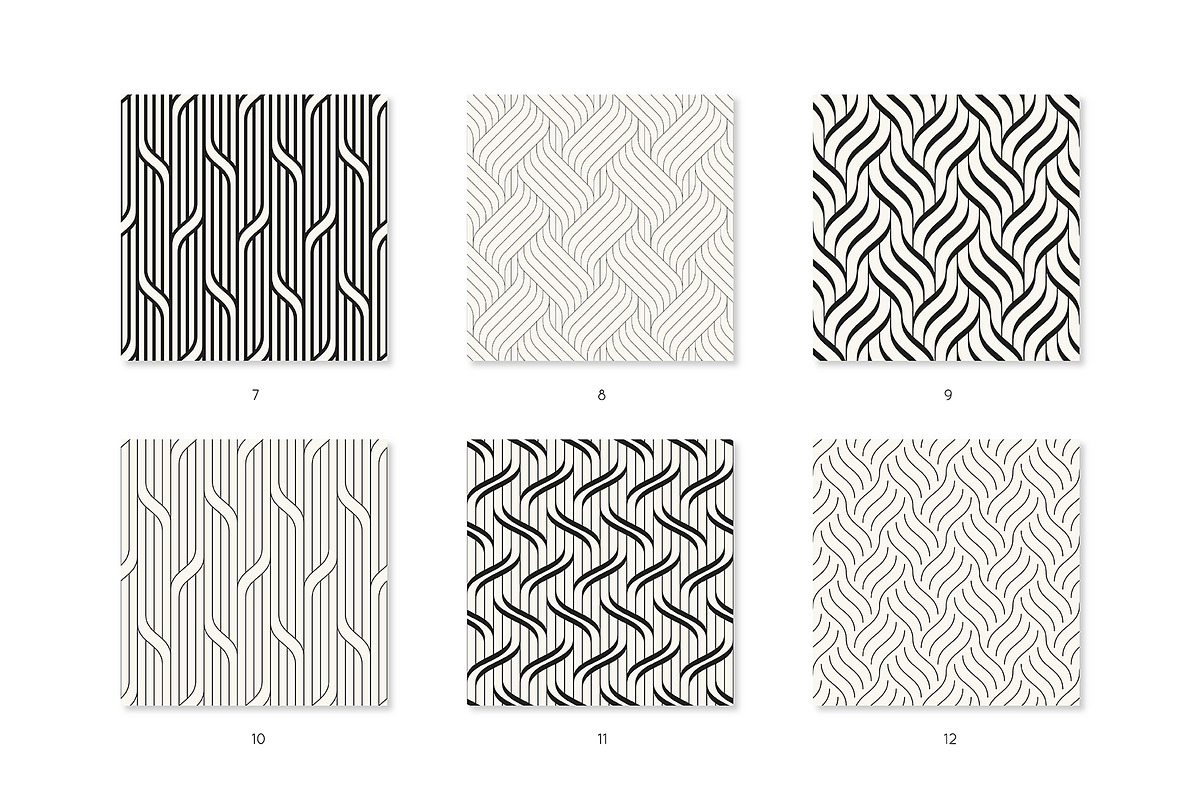 Intergrid. Seamless Pattern Set, a Pattern Graphic by Curly_Pat (Photo 4 of 7)