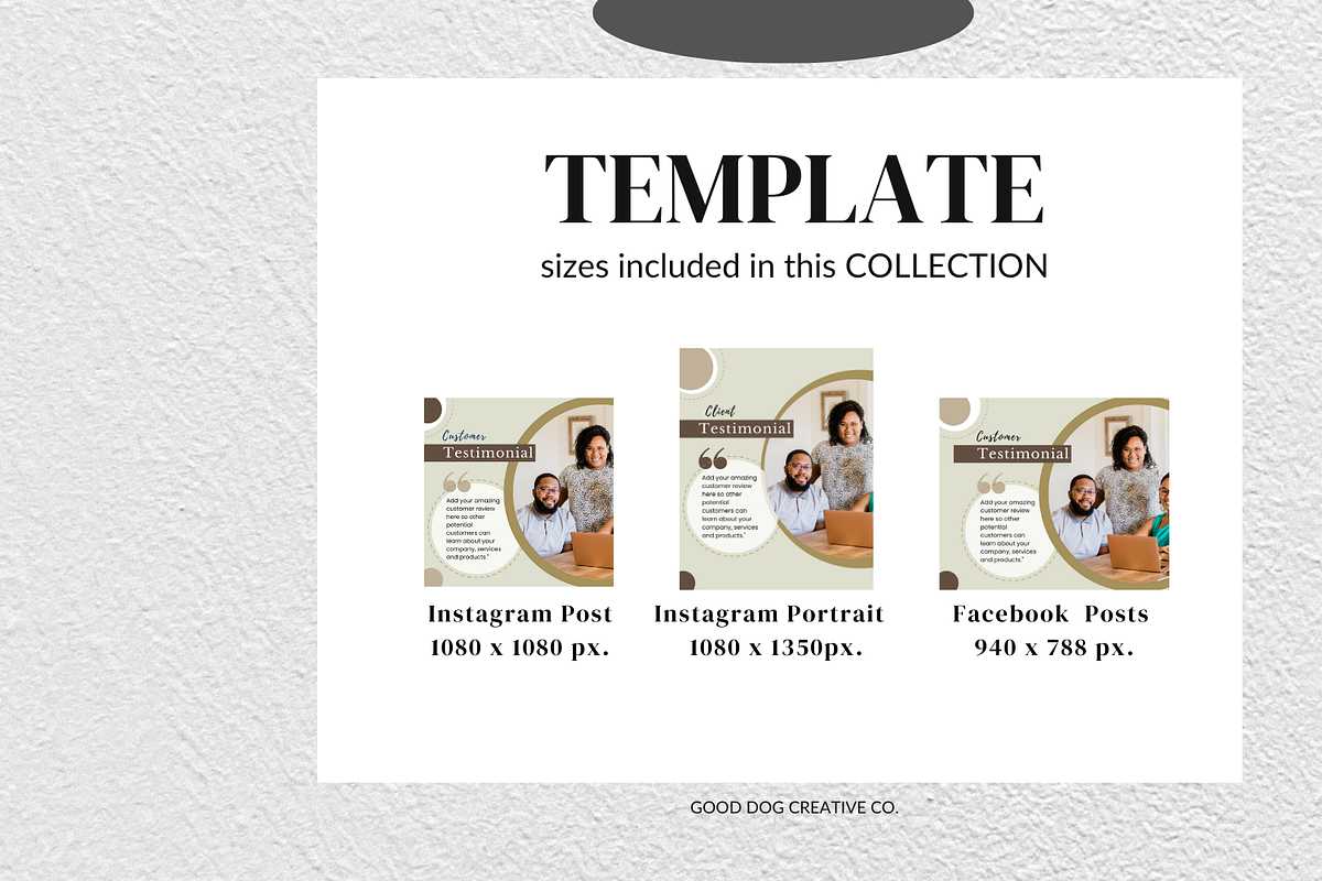 Instagram Reviews Templates, a Social Media Template by gooddogcreativeco (Photo 8 of 9)