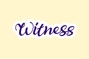 Witness - Handwritten Font