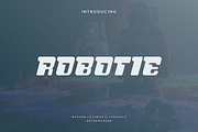Robotie - Futuristic Typeface, a Serif Font by garismantra (Thumbnail 1 of 4)