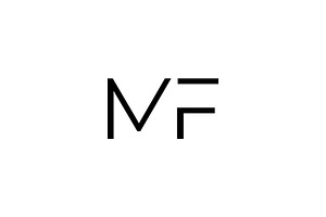 MF initial logo, a Branding & Logo Template by ZHR Creative