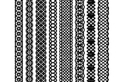 Black Vector Lace Borders, an Illustration by Amanda Ilkov (Thumbnail 5 of 5)