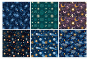 Whimsical Celestial Digital Paper, an Illustration by Daily.Designs (Thumbnail 3 of 5)