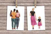Big Family Creator Clipart., a Person Illustration by ArtedeCatrin (Thumbnail 9 of 11)