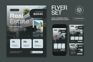 Real Estate Flyer, a Flyer Template by graphicook