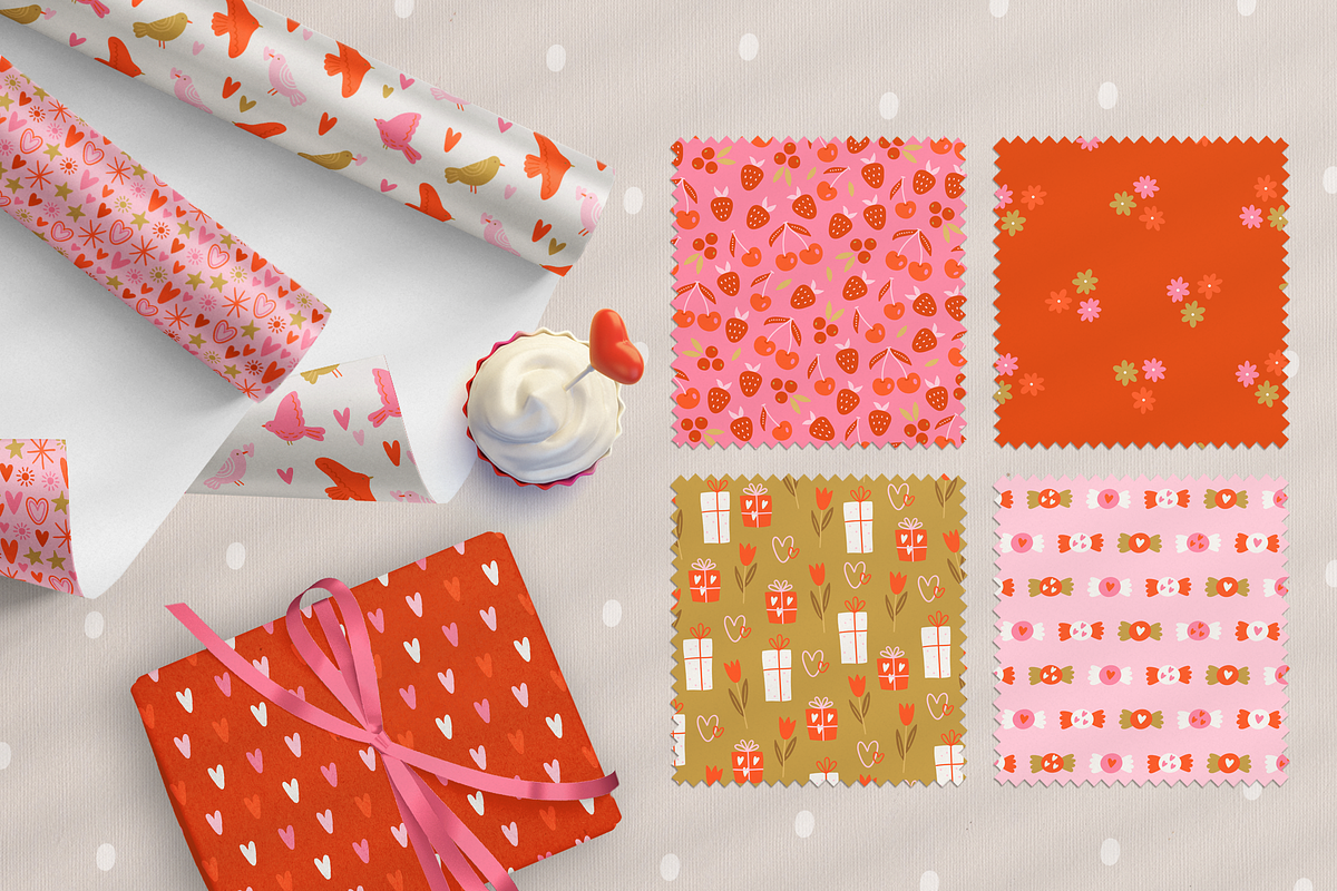 I Love You - St. Valentine's Day Kit, a Seasonal Illustration by miumiu (Photo 4 of 15)