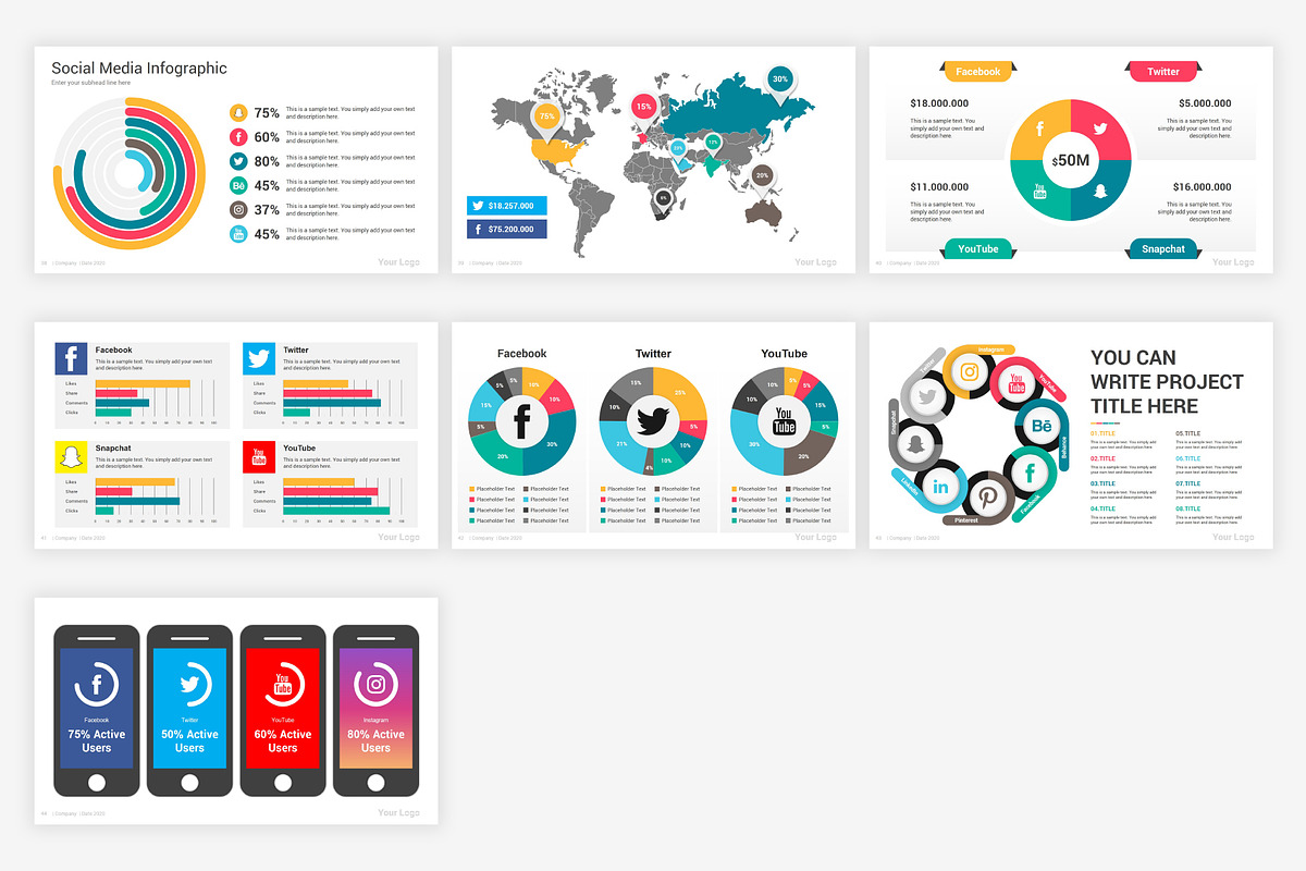 Social Media Analytics Keynote, a Presentation Template by SlideOne (Photo 7 of 7)