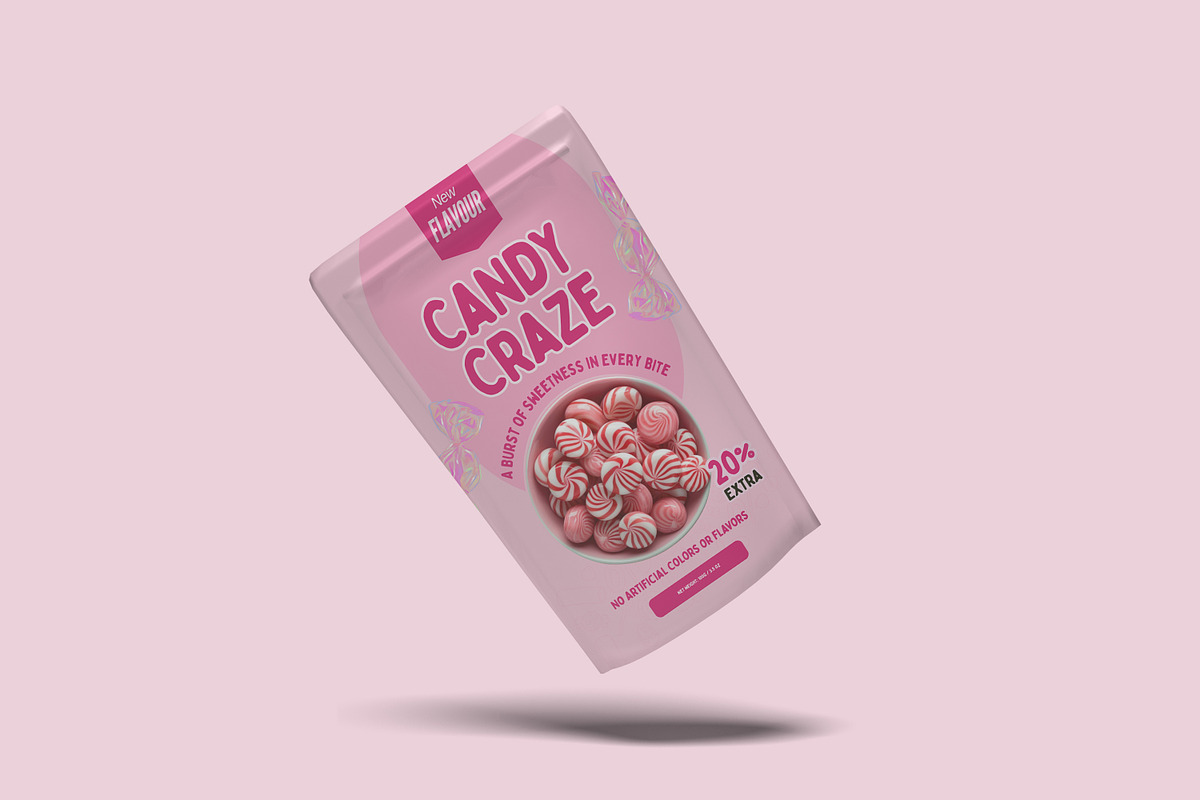 Pouch Packaging Mockup, a Packaging Mockup by ulfatunnazira (Photo 4 of 6)