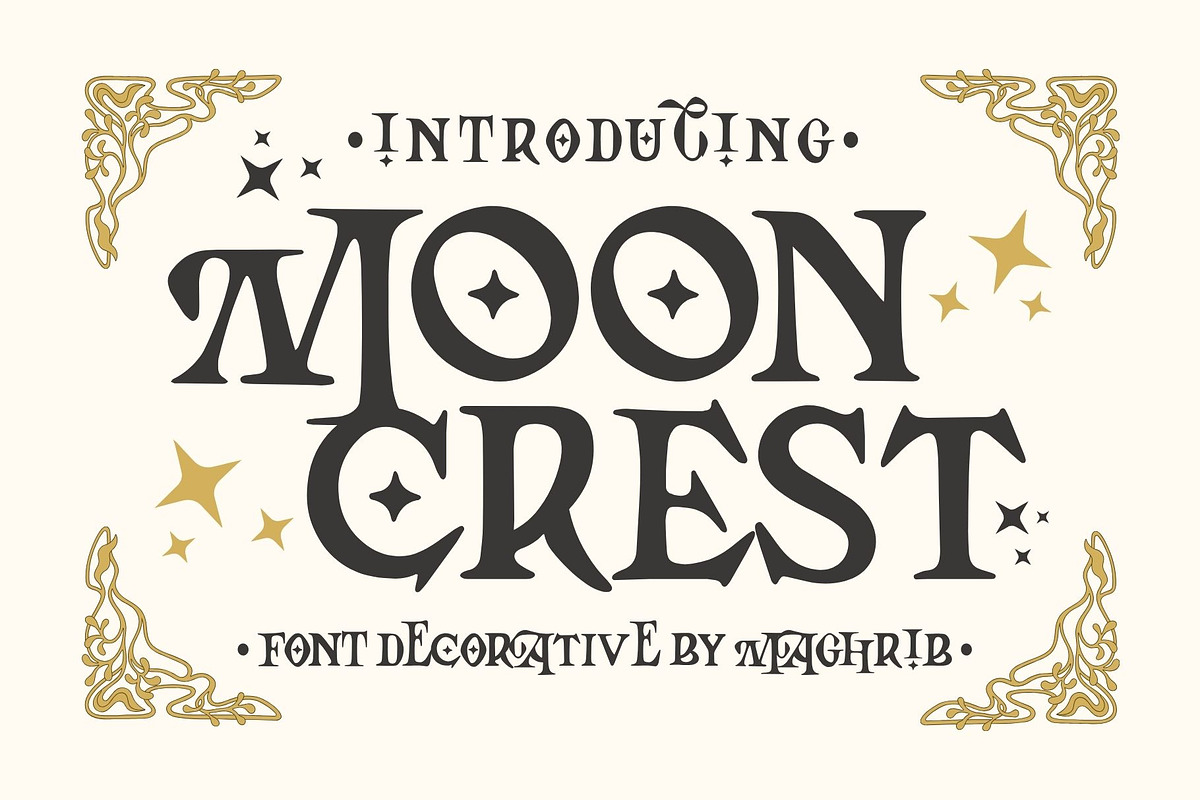 Mooncrest, a Serif Font by maghrib (Photo 1 of 11)