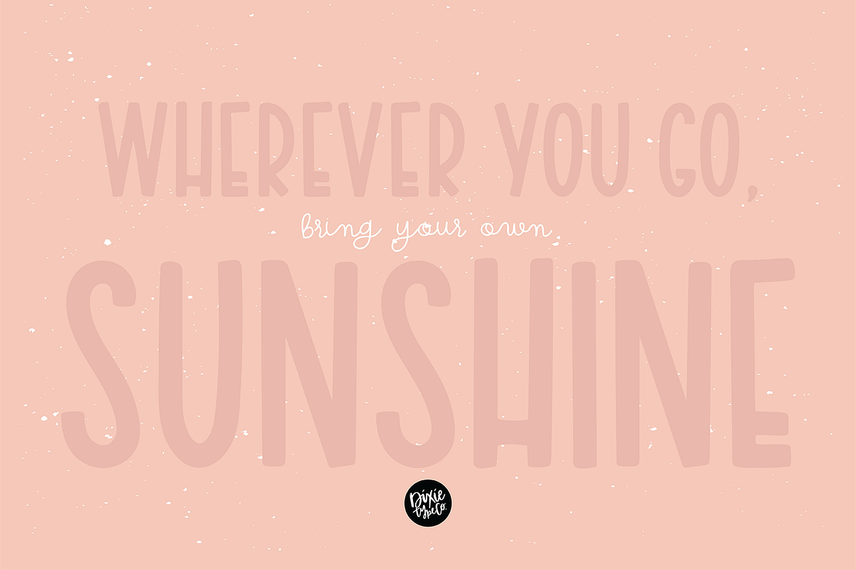 Sans Serif Hand Lettered Font Bundle preview 3