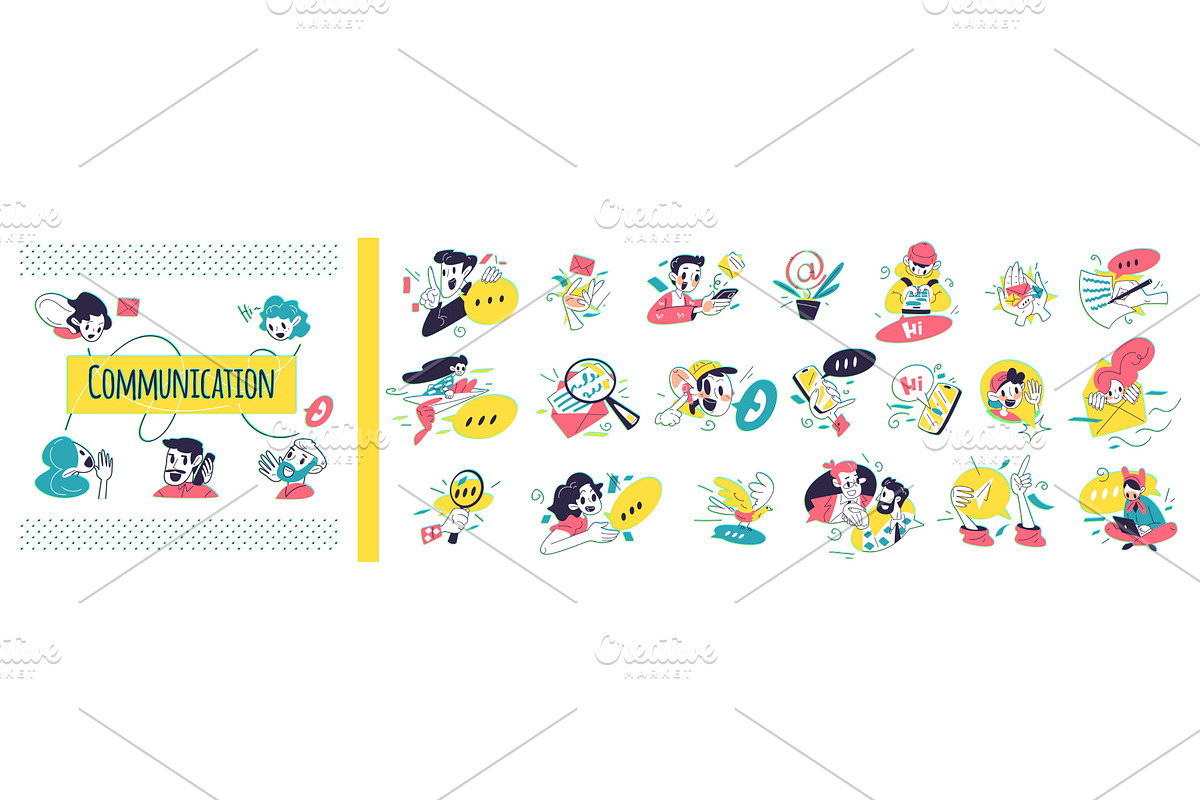 People conversation network. Student, a Person Illustration by Stock-Smart-Start
