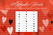 Graphic Hearts Procreate/Affinity, a Brush Add-On by DeloresArt (Thumbnail 2 of 15)