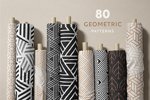 80 Geometric Seamless Patterns.