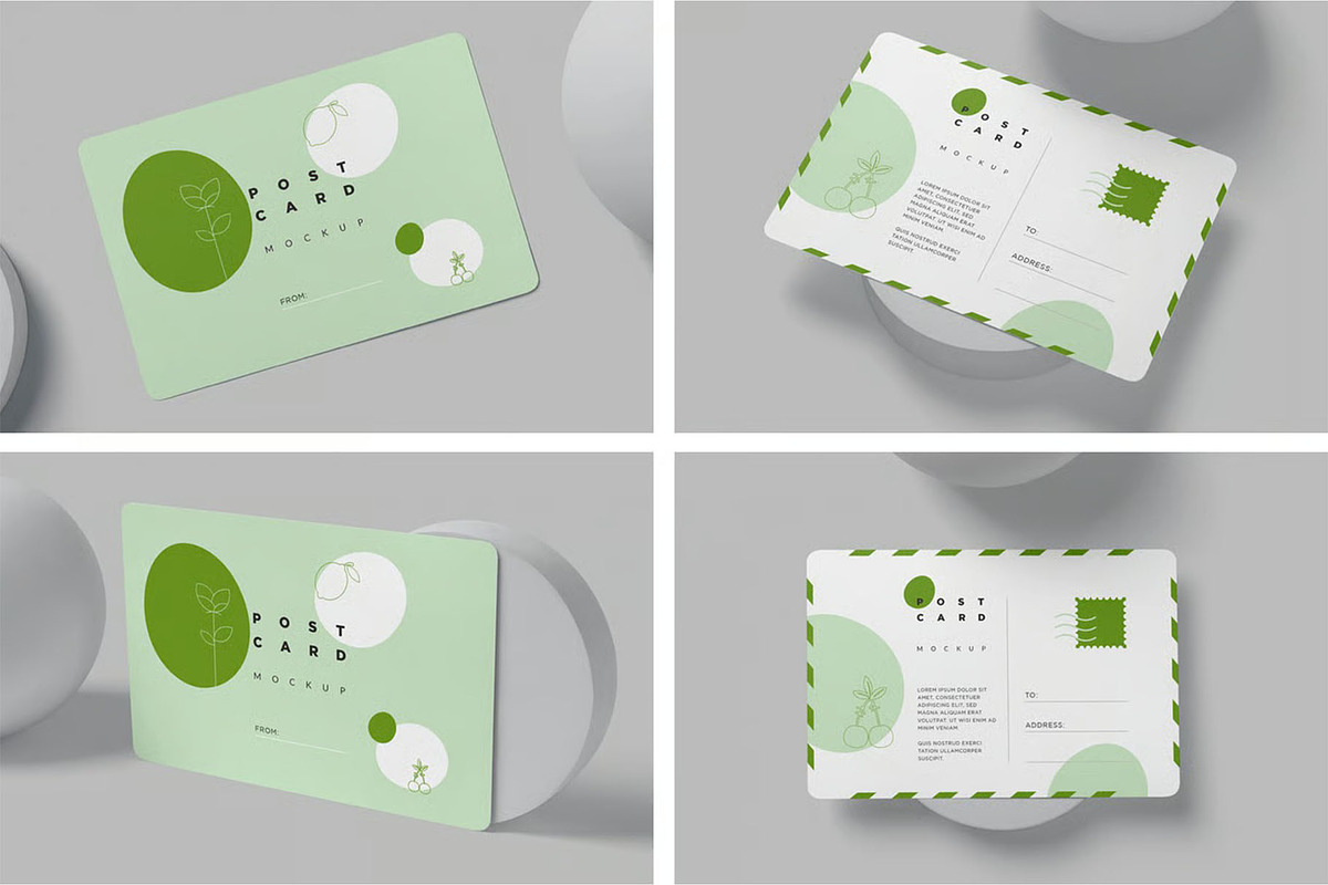 6 x 4 Inches Postcard Mockups, an Advertising Mockup by megostudi0 (Photo 1 of 6)